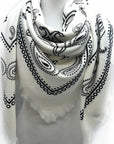 Frayed Square Bandana Scarf - sanitystyle