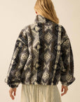 Ari Geometric Fleece Jacket