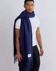 The Reykjavik Scarf  Midnight Blue
