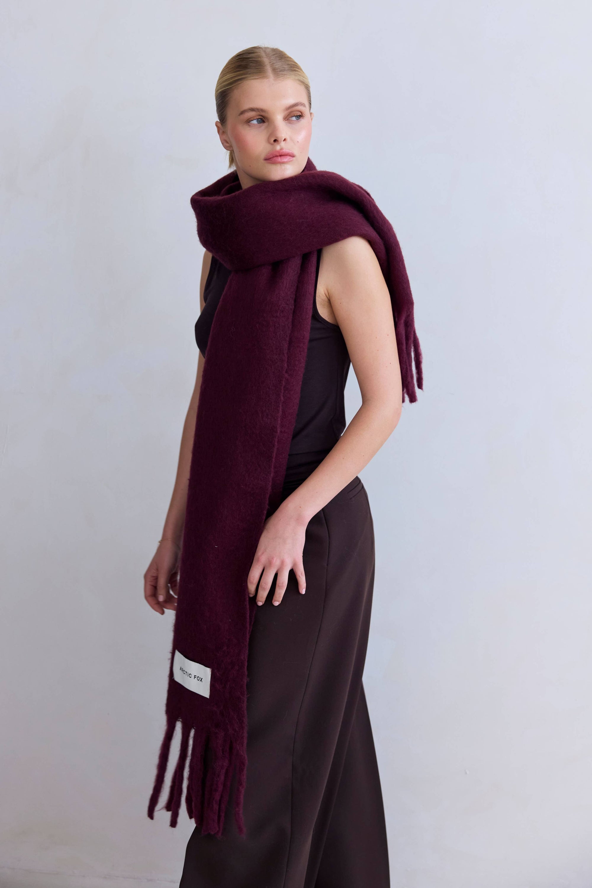 The Stockholm Scarf Cherry Lacquer