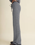 Striped Relaxed Pants with Drawstring Waist