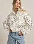 Alessia Polka-Dot Pullover Jacket