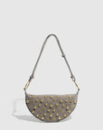 Studded Gromme Shoulder Bag