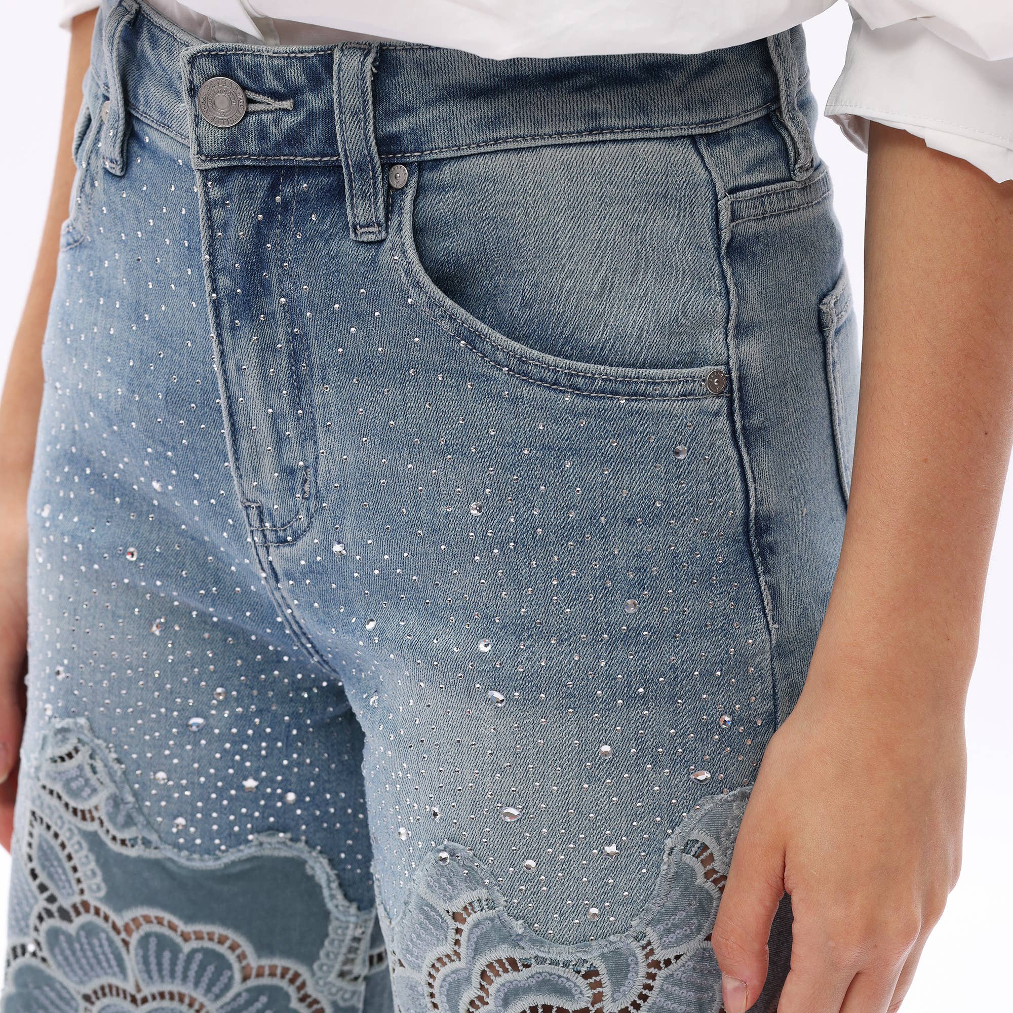 Shia Lace Detail Jeans