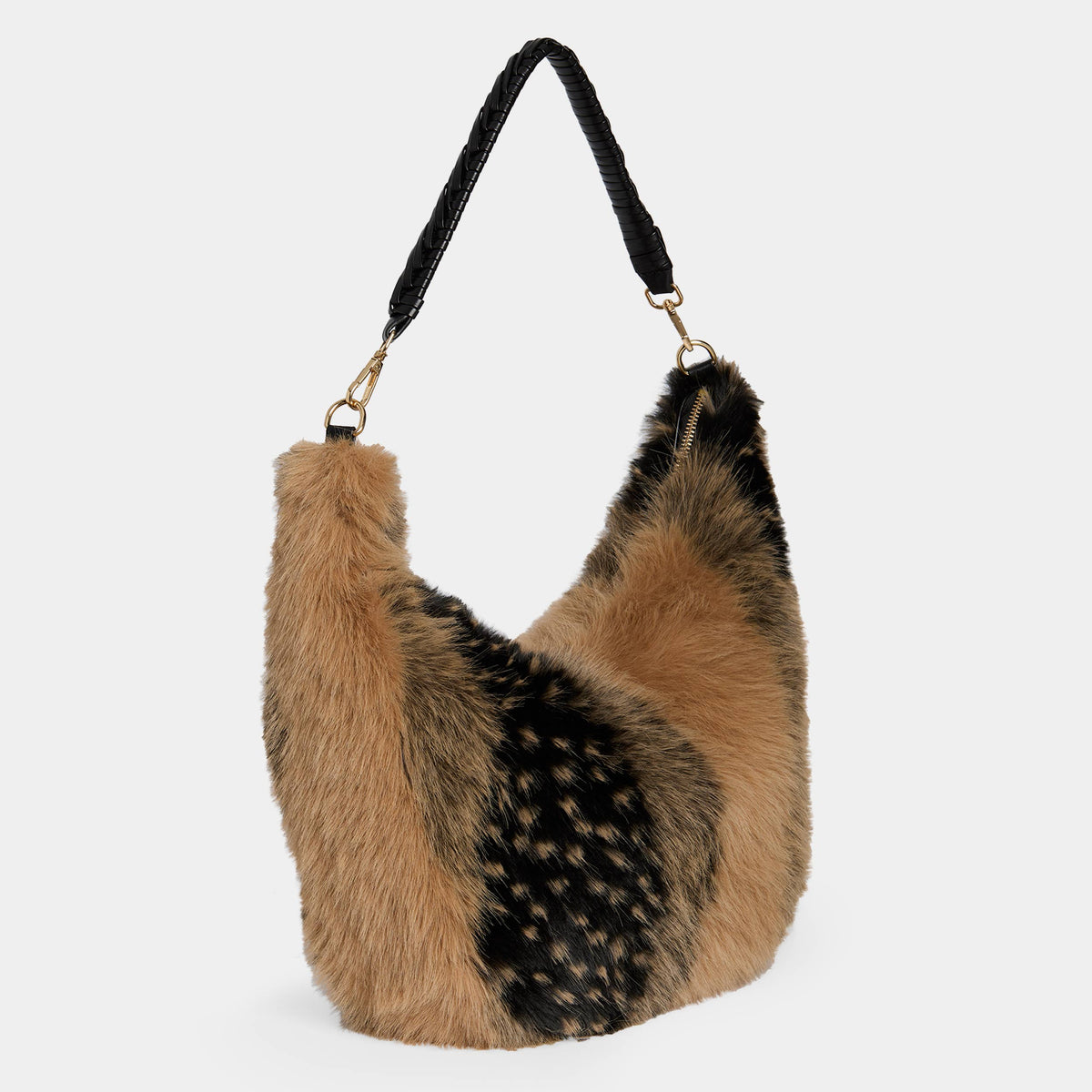 Galyna Faux Fur Hobo