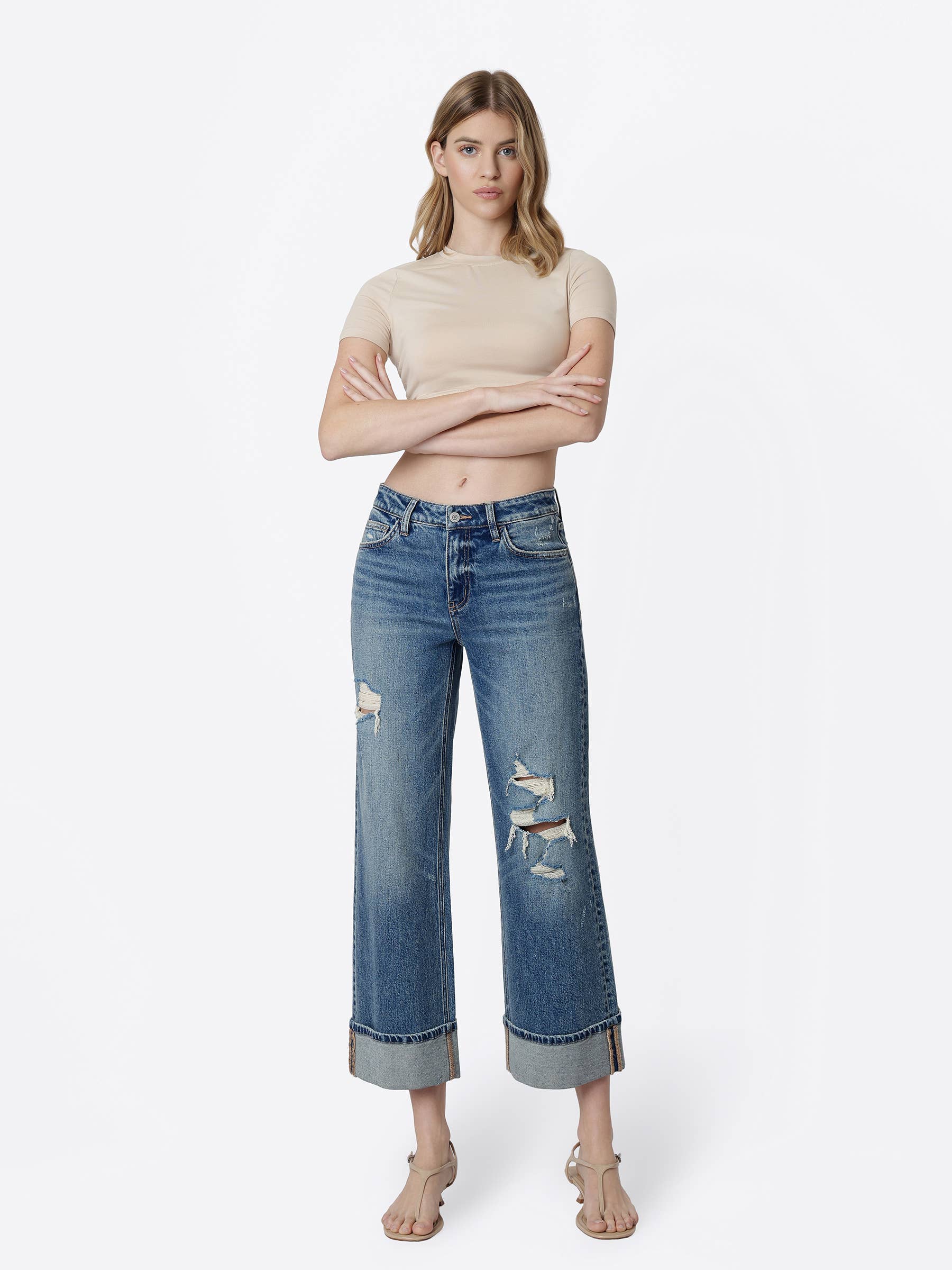 Camden Cuffed Crop