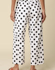 Carina Polka Dot Straight-Leg Pants