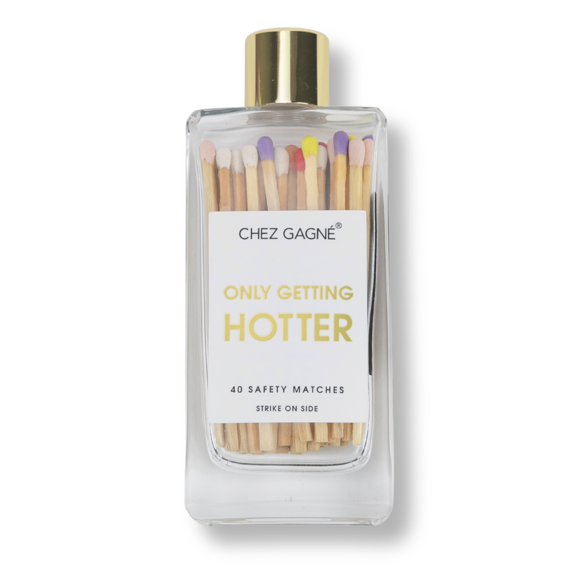 Only Getting Hotter - Glass Bottle Matches - Rainbow