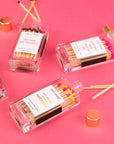You're So F*cking Awesome - Glass Bottle Safety Matches - Pink/Yellow