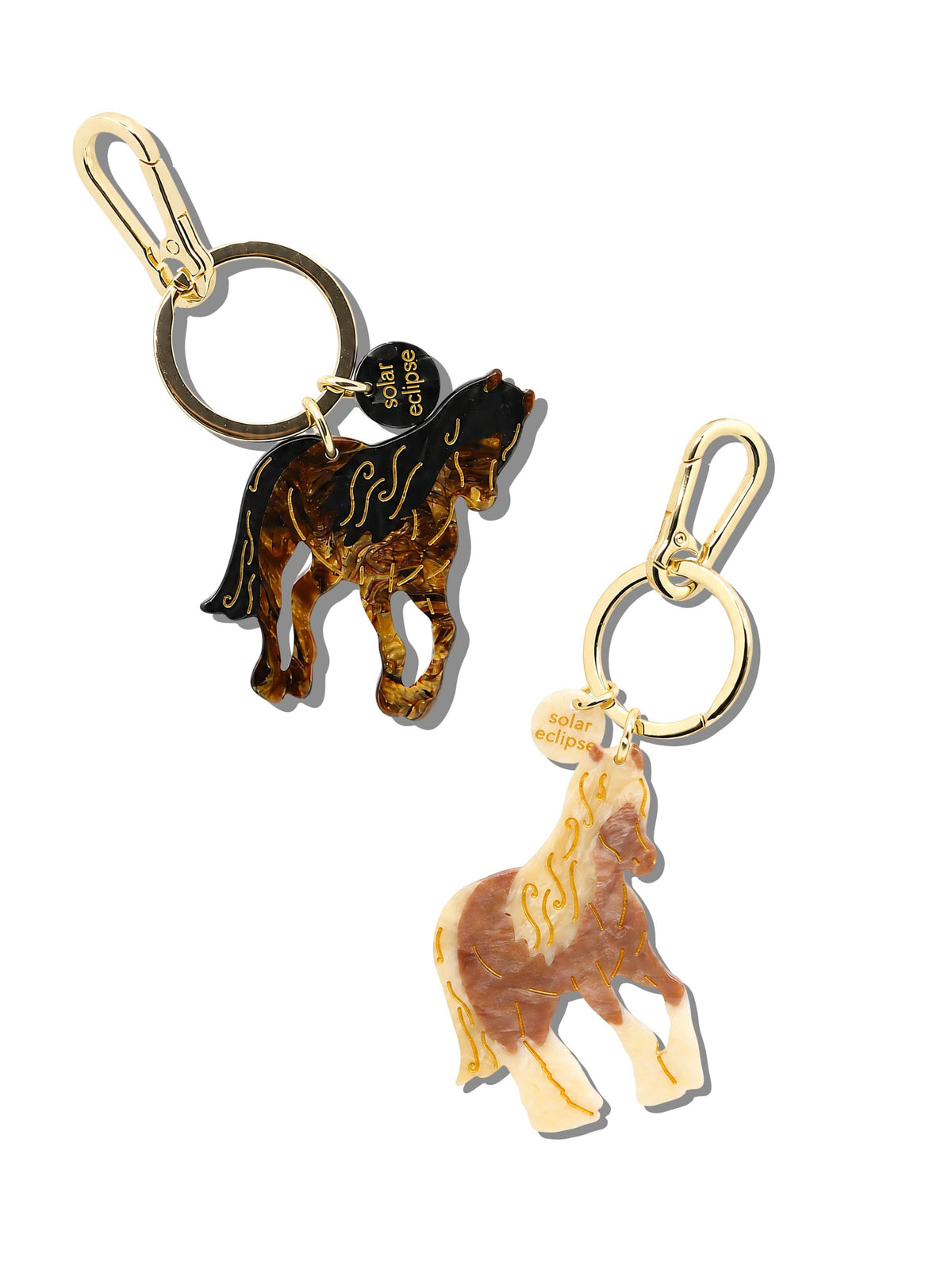 Hand-painted Horse Bag Charm + Keychain