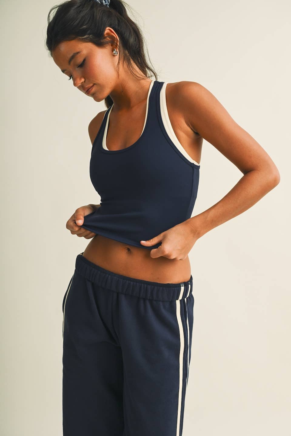 Double Layered Racerback Tank Top
