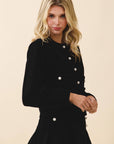 Georgie Pearl Button Front Jacket