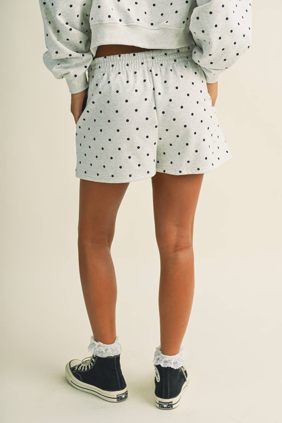 Polka Dot Sweatshort
