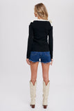 Cece Bow Detail Sweater