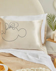 Kitsch & Mickey and Minnie Satin Pillowcase Mr. Mouse -Cream - sanitystyle