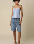Lunaria Pinstripe Corset Top