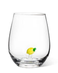 Lemon Icon Stemless Wine Glass