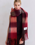 The Reykjavik Scarf  Burgundy check