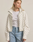 Alessia Polka-Dot Pullover Jacket