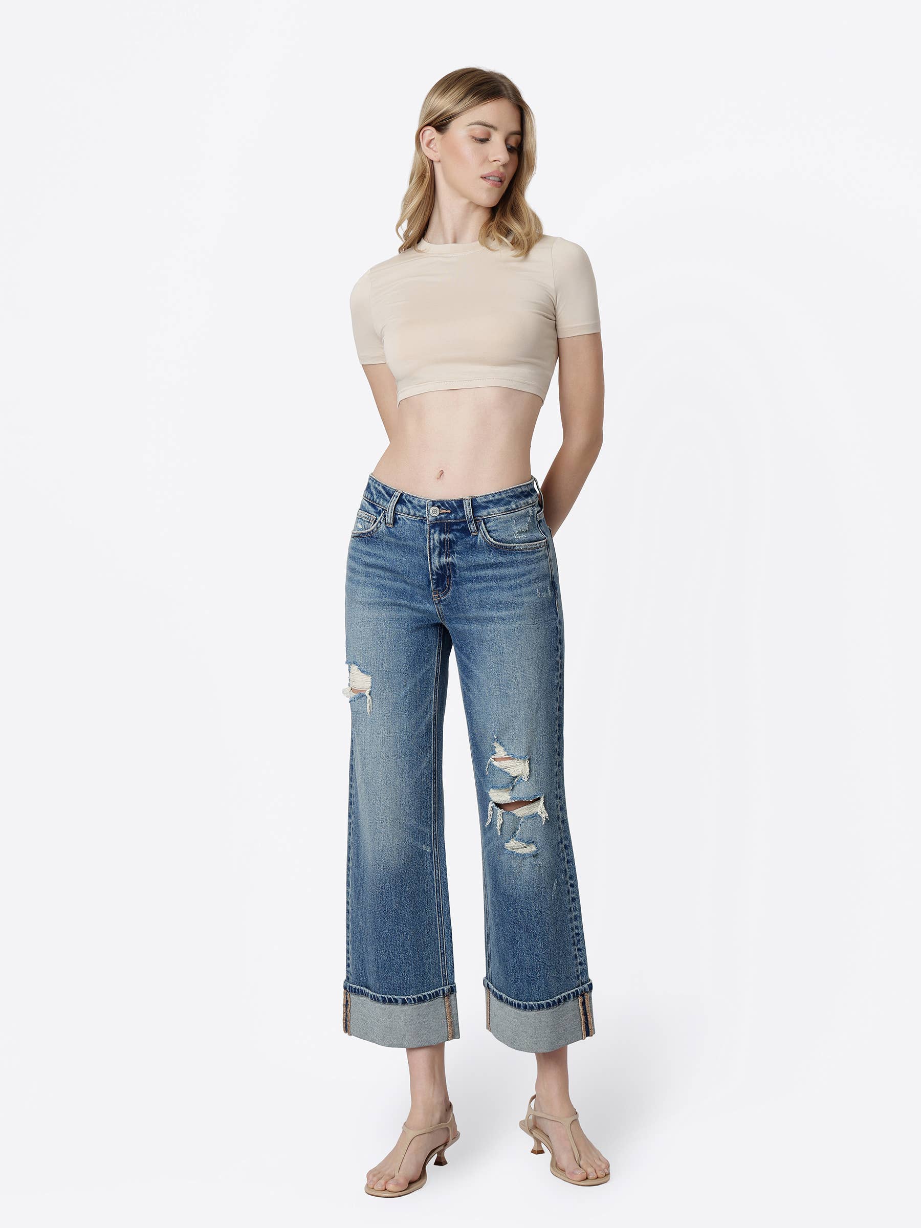 Camden Cuffed Crop