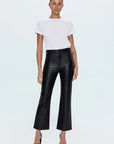 Pistola Ally Faux Leather Bootcut Pants Onyx