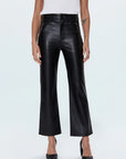 Pistola Ally Faux Leather Bootcut Pants Onyx