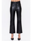 Pistola Ally Faux Leather Bootcut Pants Onyx