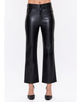 Pistola Ally Faux Leather Bootcut Pants Onyx