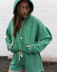 Leyanne Pullover Sweatshirt- Clover