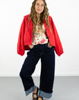 Kimberly Wide Leg Cuffed Jean