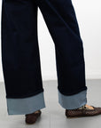 Kimberly Wide Leg Cuffed Jean