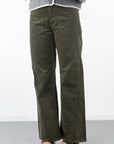 Bevy Flog Bailey Olive Velvet Cord