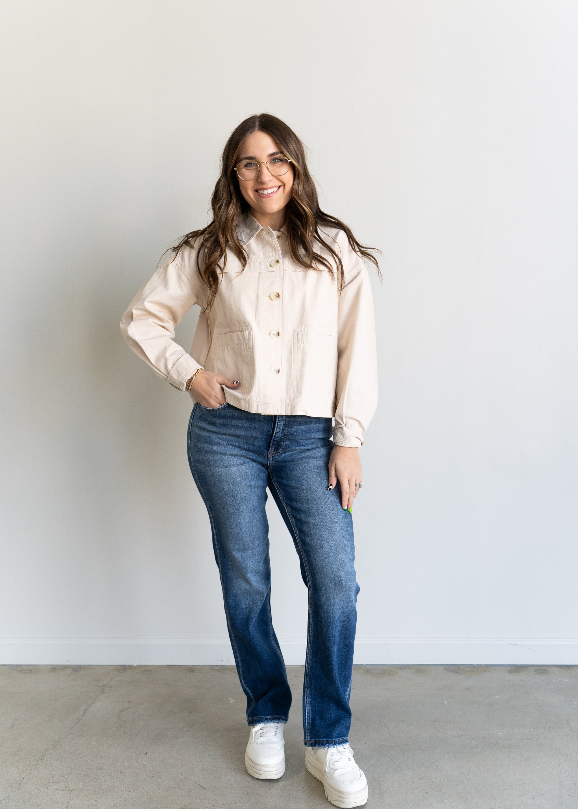 Nova Cropped Jean- Deep Blue