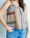Kai Pleated Strap Tank
