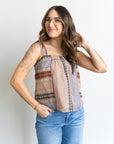 Kai Pleated Strap Tank
