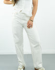 Kacey Boyfriend Jean- Optic White