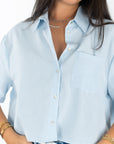 Linen Crop Buttondown