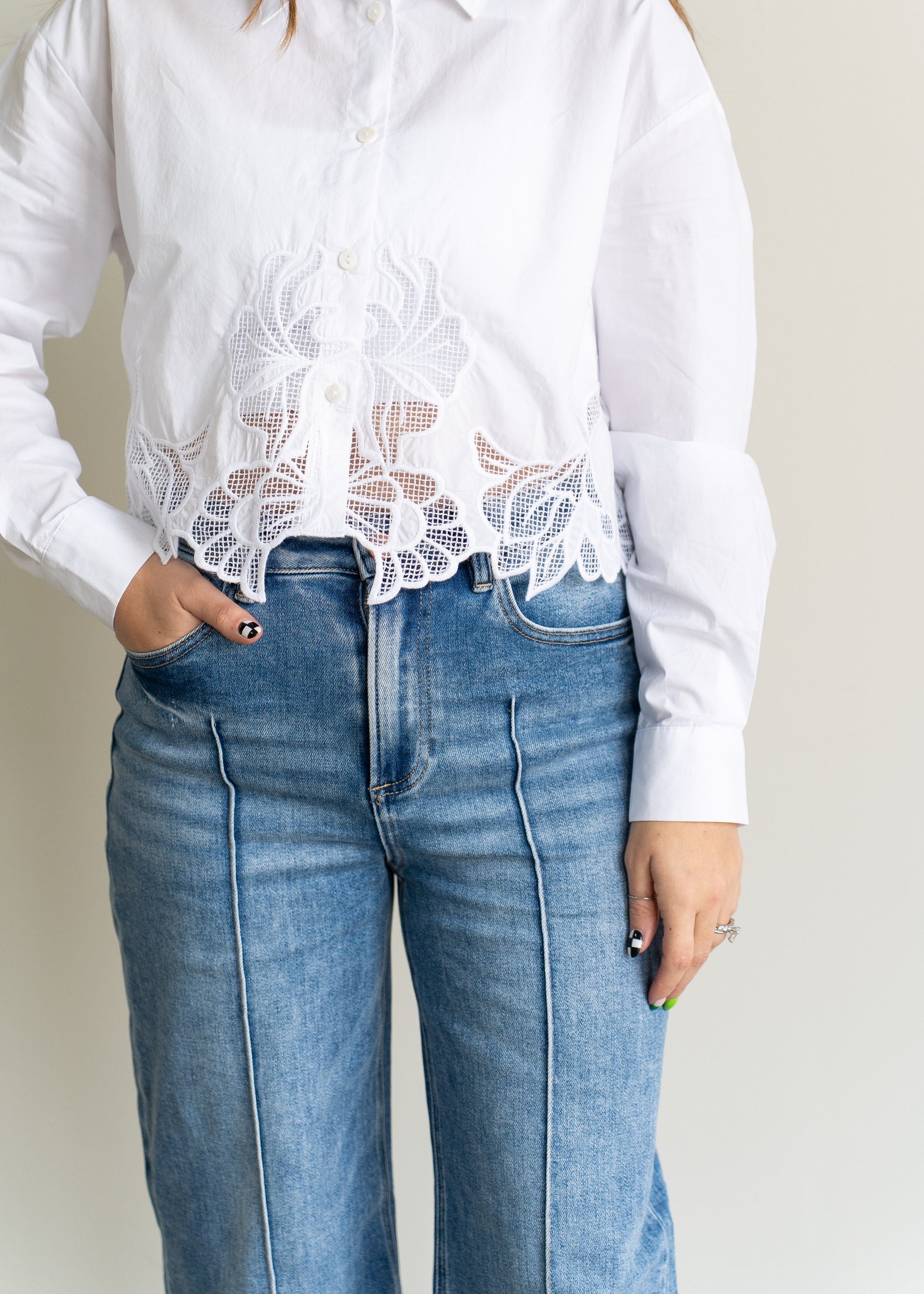 Chloe Pintuck Detail Jean