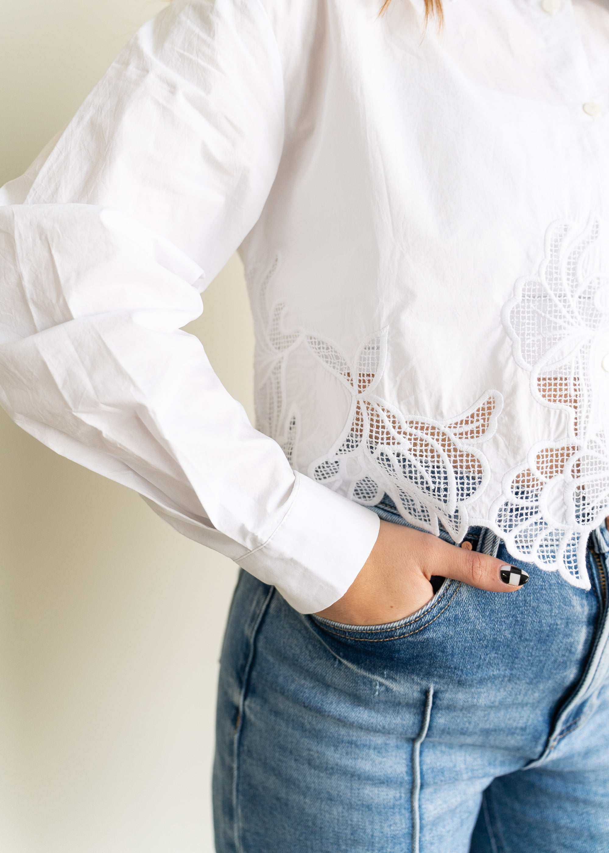Chloe Pintuck Detail Jean