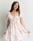 Liz Puff Sleeve Mini Dress