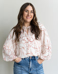 Penelope Tie Neck Blouse