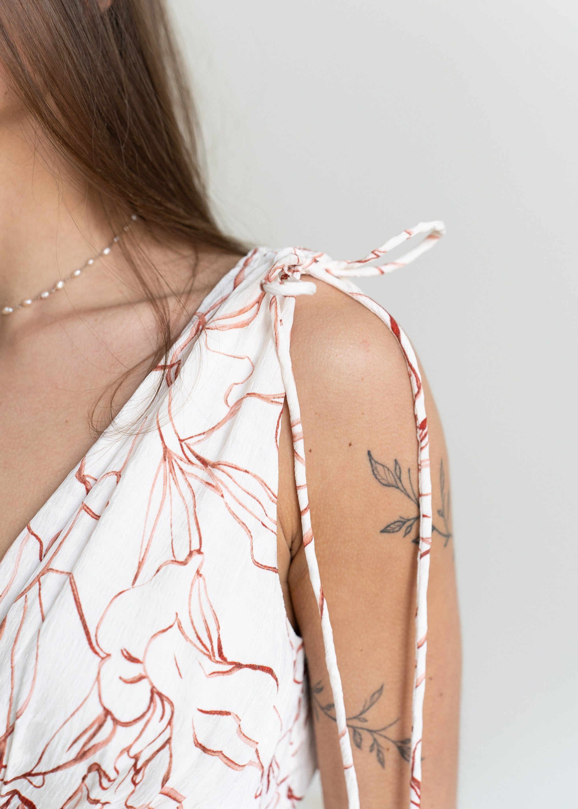 Sadie Tie Shoulder Midi Dress