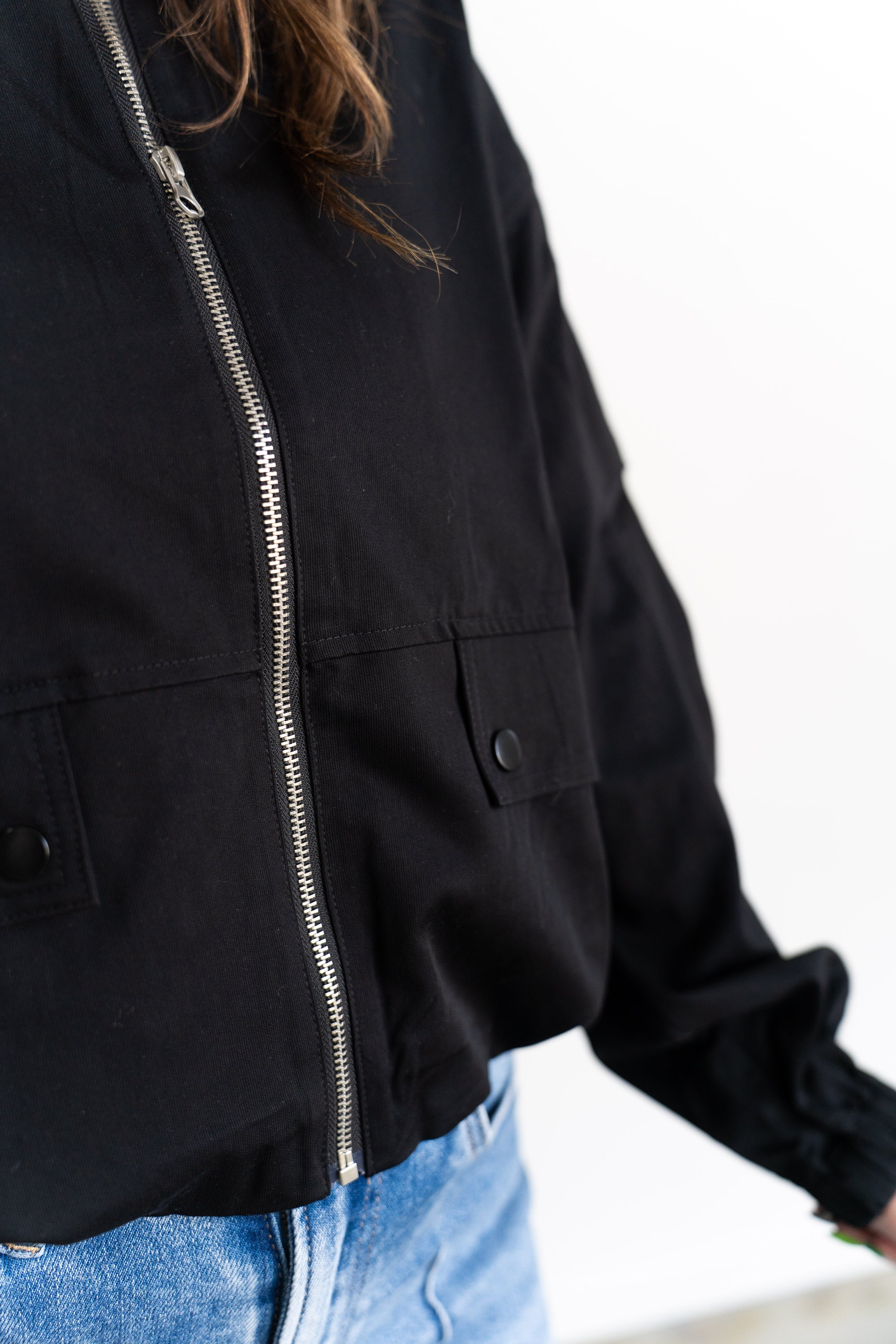 Camille Zip Front Top