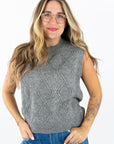 Campus Girl Geometric Sweater Vest