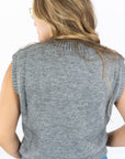Campus Girl Geometric Sweater Vest