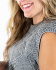 Campus Girl Geometric Sweater Vest