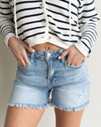 Poppy High Rise Denim Shorts