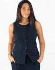 East Gate Pinstripe Waistcoat