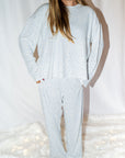 Snowflake Long Sleeve Pajama Pants