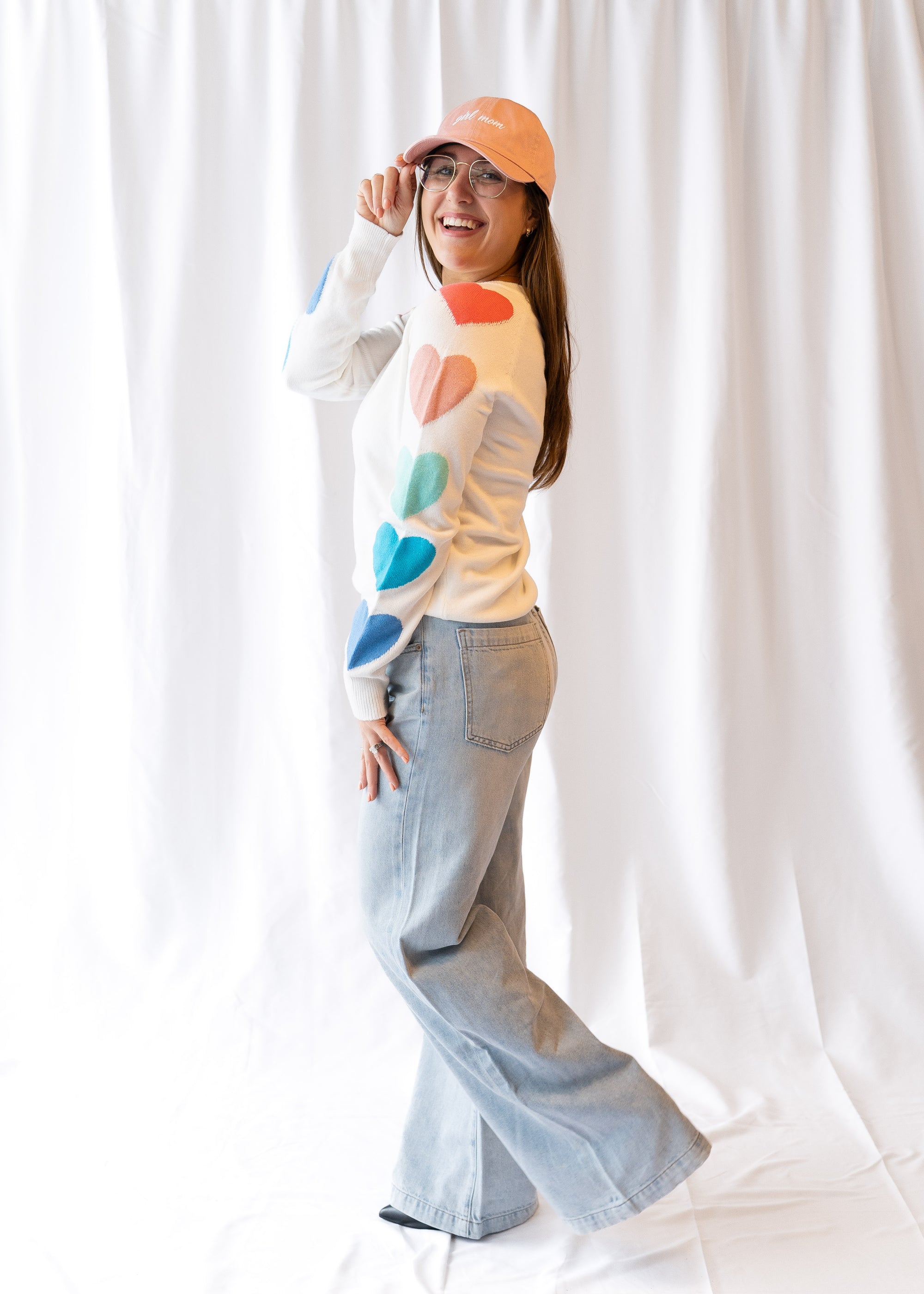 Lola Heart Sleeve Sweater